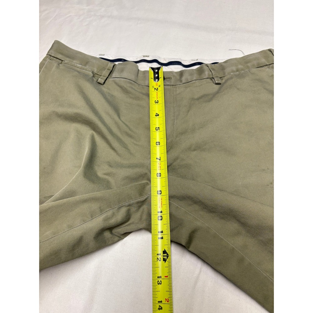 Brooks Brothers Advantage Chino Stretch Soho Fit Pants Mens 34x32 Olive Green - Picture 7 of 10